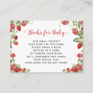 Berry Sweet Strawberry Boeken voor Baby Informatiekaartje