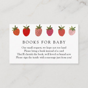 Berry Sweet Strawberry Boeken voor Baby insert kaa Informatiekaartje