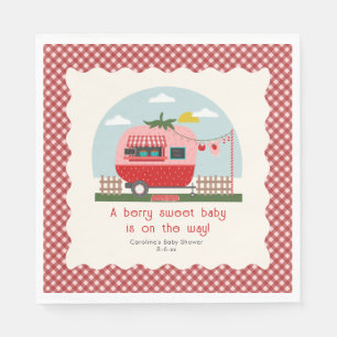Berry Sweet Strawberry Camper Baby shower Servet
