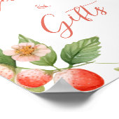 Berry Sweet Strawberry Cards and Gifts Sign Poster (Hoek)