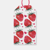 Berry Sweet Strawberry Gift Label Cadeaulabel (Achterkant)