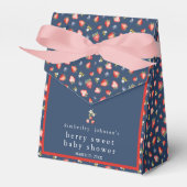 Berry Sweet Strawberry Girl Baby shower Favoriete  Bedankdoosjes (Voorkant Zijde)
