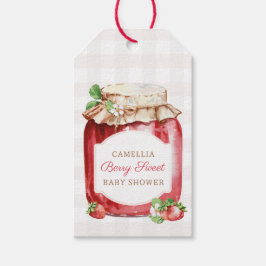 Berry Sweet Strawberry Jam Baby shower Cadeaulabel