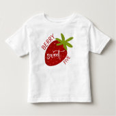 Berry Sweet strawberry kids birthday Kinder Shirts (Voorkant)