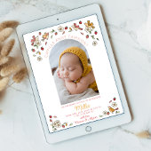 Berry Sweet Strawberry Nickname Baby Foto Geboorte Aankondiging