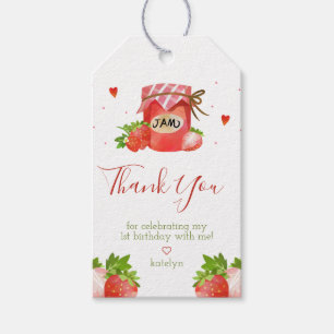 Berry Sweet Strawberry Party Gift Labels Cadeaulabel