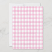 Berry Sweet Strawberry Pink Green First Birthday Kaart (Achterkant)