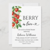 Berry Sweet Strawberry Summer Bridal Shower Kaart (Voorkant)