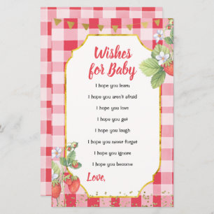 Berry Sweet Strawberry Summer Wishes for Baby Kaar