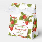 Berry Sweet Strawberry Theme Baby shower Bedankdoosjes (Voorkant Zijde)