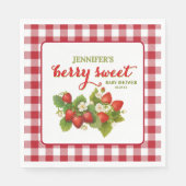 Berry Sweet Strawberry Theme Baby shower Servet (Voorkant)