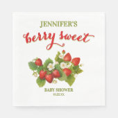 Berry Sweet Strawberry Theme Baby shower Servet (Voorkant)