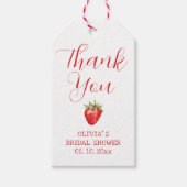 Berry Sweet Strawberry Vrijgezellenfeest Favoriet Cadeaulabel (Voorkant)