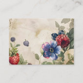 Berry Sweet Strawberry Vrijgezellenfeest Informatiekaartje (Achterkant)