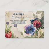 Berry Sweet Strawberry Vrijgezellenfeest Informatiekaartje (Voorkant)