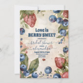 Berry Sweet Strawberry Vrijgezellenfeest Kaart (Voorkant)