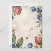 Berry Sweet Strawberry Vrijgezellenfeest Kaart (Achterkant)