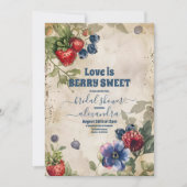  Berry Sweet Strawberry Vrijgezellenfeest Kaart (Voorkant)