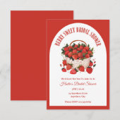 Berry Sweet Strawberry Vrijgezellenfeest Kaart (Voorkant / Achterkant)