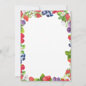 Berry Sweet Strawberry Wild Berries Vrijgezellenfe Kaart (Achterkant)