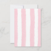 Berry Sweet Stripes Cupcake Whimsy Valentines Day Notitiekaartje (Achterkant)