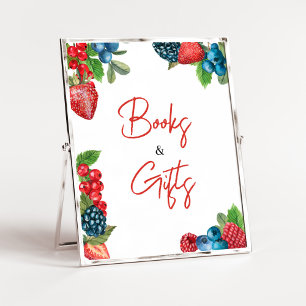 Berry Sweet Summer Baby shower Boeken en geschenke Poster