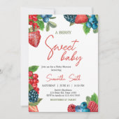 Berry Sweet Summer Baby shower Kaart (Voorkant)