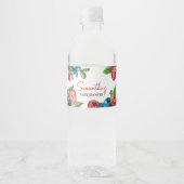 Berry Sweet Summer Baby Shower Waterfles Etiket (Voorkant)