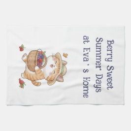 Berry Sweet Summer Dagen | Kawaii Kat Keukenhanddo Theedoek