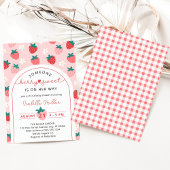 Berry Sweet Summer Girl Baby shower Kaart