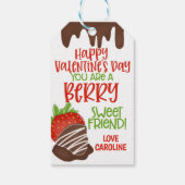 Berry Sweet Valentijn Favor Tag Cadeaulabel (Achterkant)