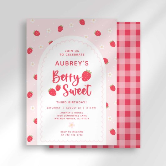 Berry Sweet Verjaardag uitnodiging