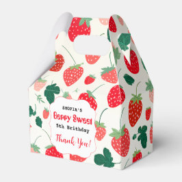 Berry Sweet Verjaardag uitnodiging Bedankdoosjes