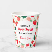 Berry Sweet Verjaardag uitnodiging Papieren Bekers (Voorkant)