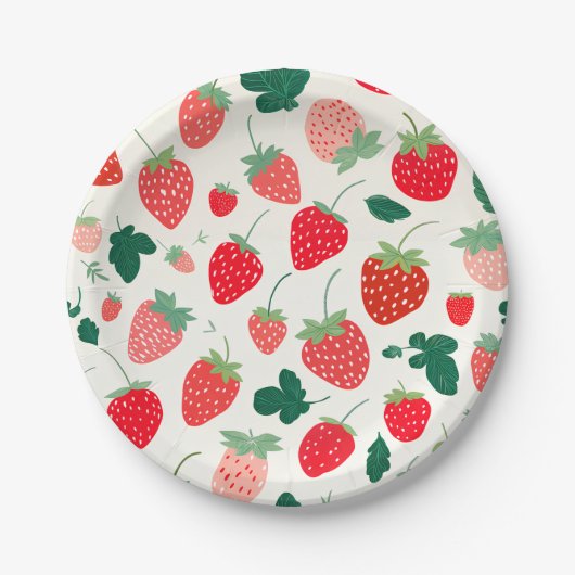 Berry Sweet Verjaardag uitnodiging Papieren Bordje (Voorkant)