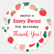 Berry Sweet Verjaardag uitnodiging