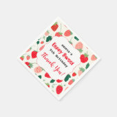 Berry Sweet Verjaardag uitnodiging Servet (Hoek)