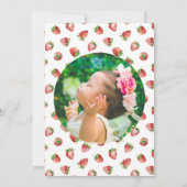 Berry Sweet Verjaardagsfeestfoto Kaart (Achterkant)