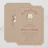 Berry Sweet verjaardagsfeestje uitnodigingen (Voorkant / Achterkant)