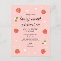 Berry Sweet Viering Aardbei Verjaardagsfeest