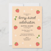 Berry Sweet Viering Aardbei Verjaardagsplezier Kaart (Voorkant)