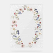 Berry Sweet Vrijgezellenfeest Bessen Bloemen Welko Acryl Bord (Voorkant)