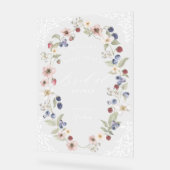 Berry Sweet Vrijgezellenfeest Bessen Bloemen Welko Acryl Bord (Hoek)