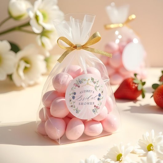 Berry Sweet Vrijgezellenfeest Jurk Bessen & Bloeme Ronde Sticker