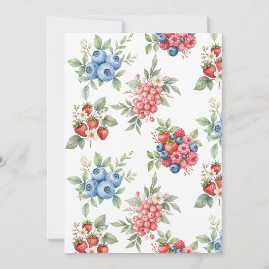 Berry Sweet Vrijgezellenfeest Kaart (Achterkant)