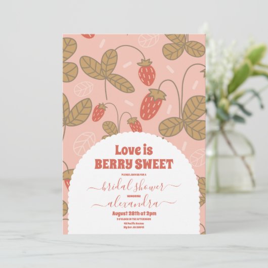  Berry Sweet Vrijgezellenfeest Kaart (Staand voorkant)