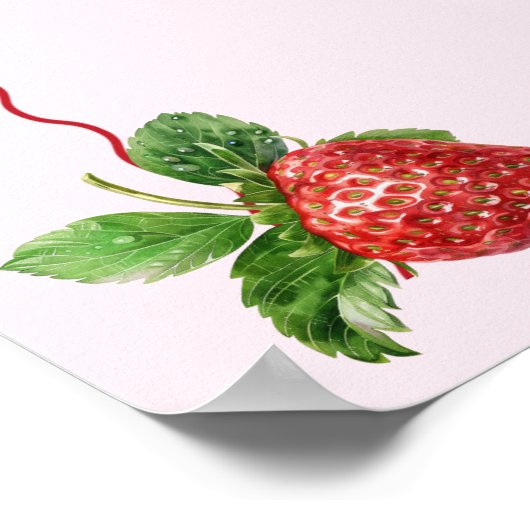 Berry Sweet Vrijgezellenfeest Welkomstbord Poster (Hoek)