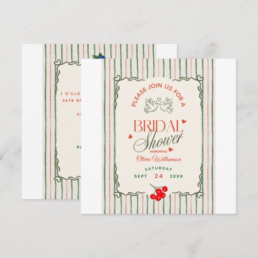 Berry Sweet Vrijgezellenfeest Wild Berries Save The Date (Voorkant / Achterkant)