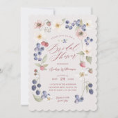 Berry Sweet Vrijgezellenfeest Wilde bessen & bloem Kaart (Voorkant)