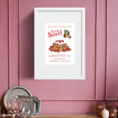 Berry Sweet Waffles en Butterfly Verjaardag Welkom Poster